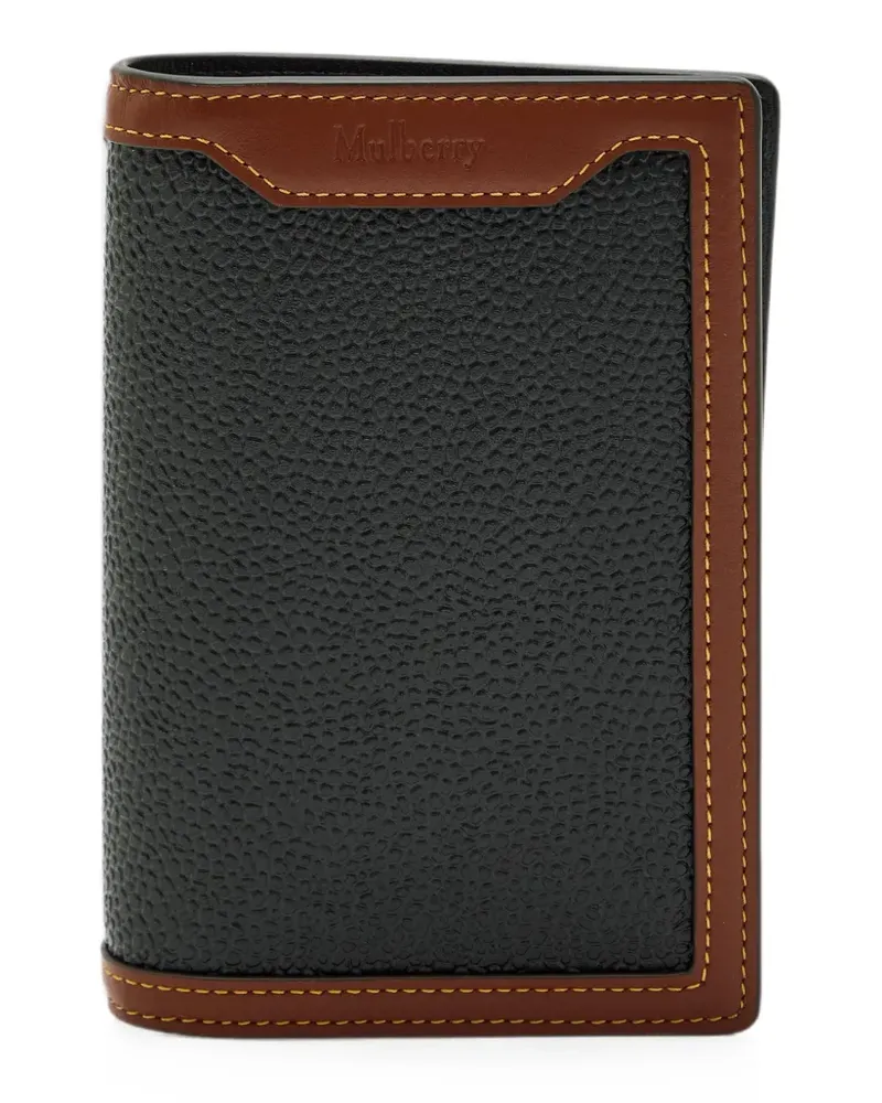 Mulberry leather passport cover - Schwarz Schwarz