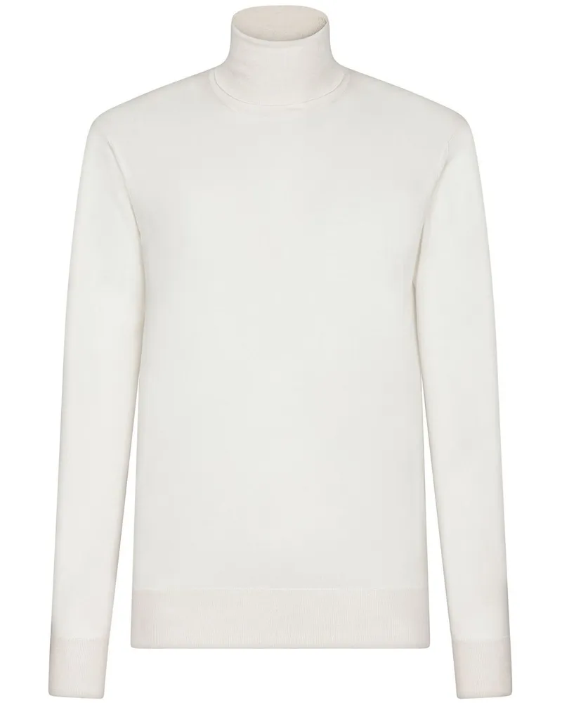 Dolce & Gabbana Klassischer Rollkragenpullover - Weiß Weiß
