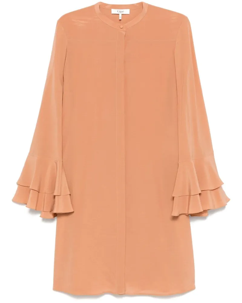 Chloé Hemdkleid aus Seide - Orange Orange