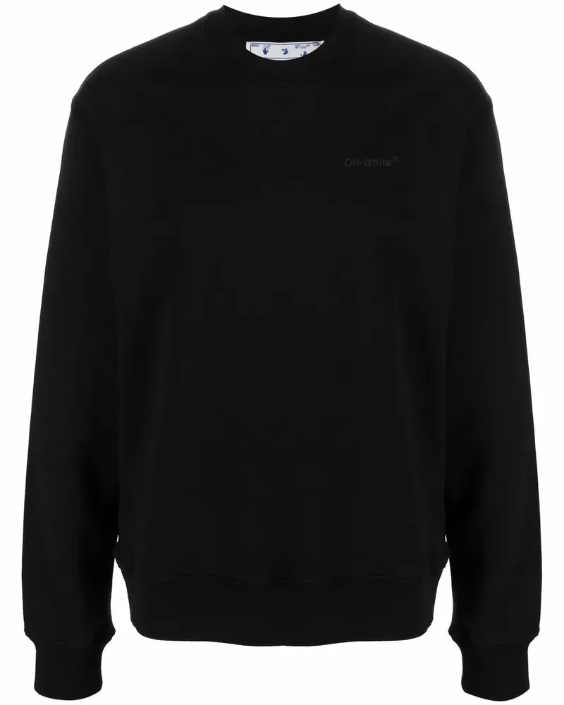 OFF-WHITE Sweatshirt mit diagonalen Streifen - Schwarz Schwarz