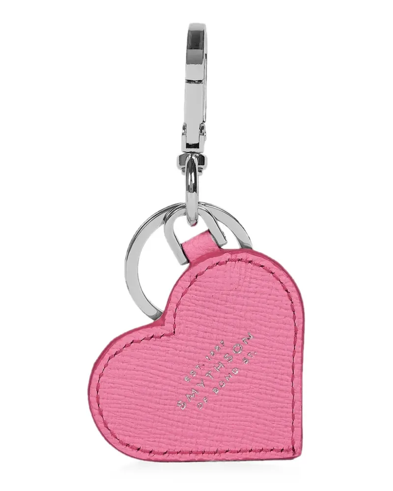 Smythson Schlüsselanhänger aus Panama-Leder - Rosa Rosa