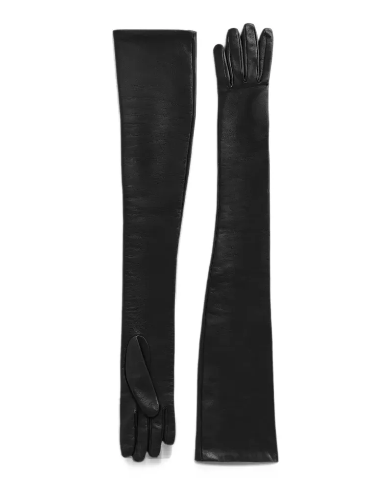 Totême Lange Handschuhe aus Leder - Schwarz Schwarz