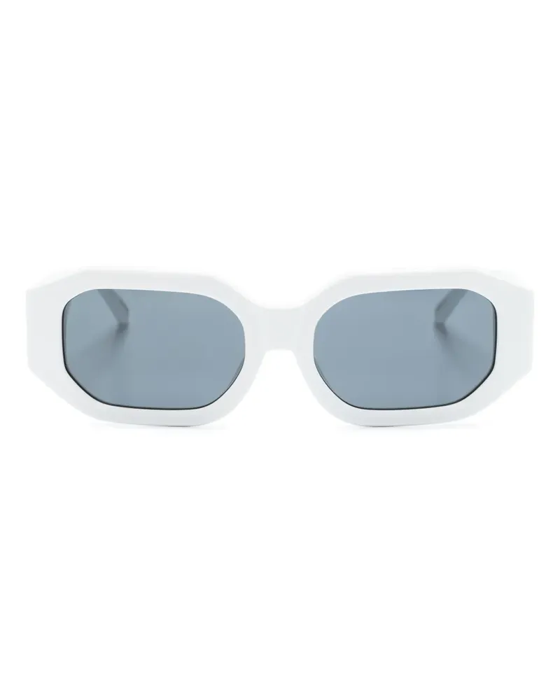 ATTICO Sonnenbrille mit eckigem Gestell - Weiß Weiß
