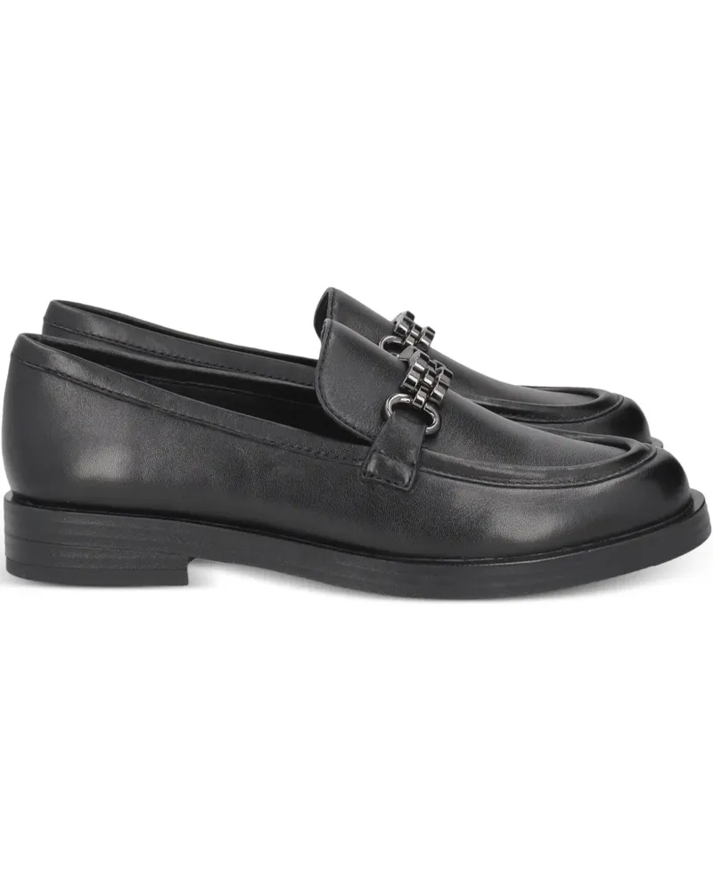 Tosca Blu chain-trim loafers - Schwarz Schwarz