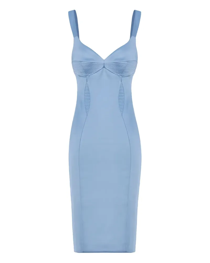 Murmur Haze v-neck dress - Blau Blau