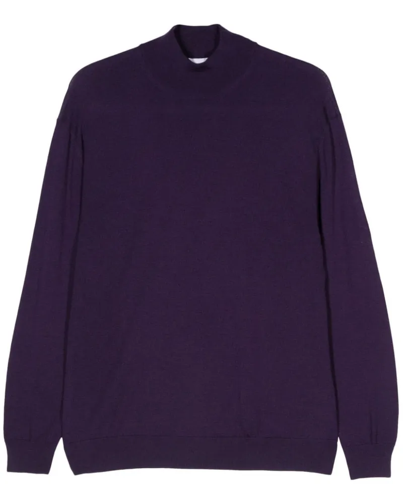 D4.0 Klassischer Pullover - Violett Violett