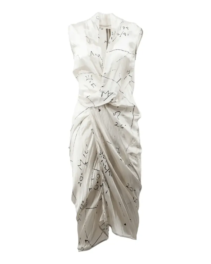 Rick Owens Kleid mit grafischem Print - Nude Nude