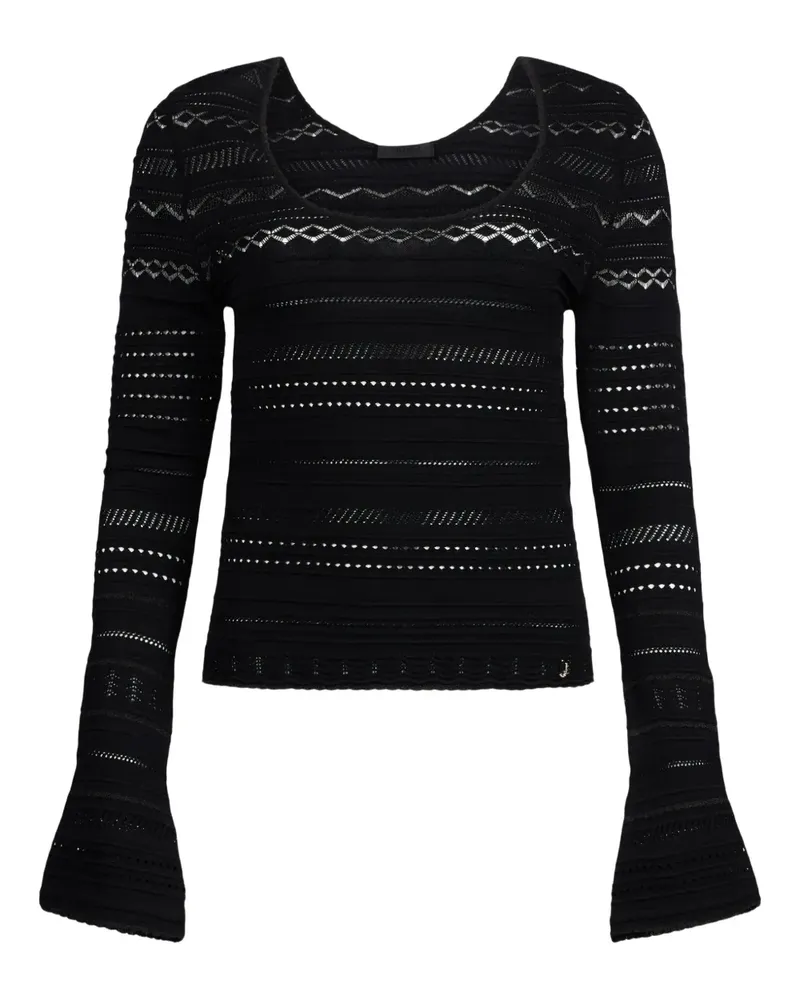 Liu Jo Pullover mit Spitzenstich - Schwarz Schwarz