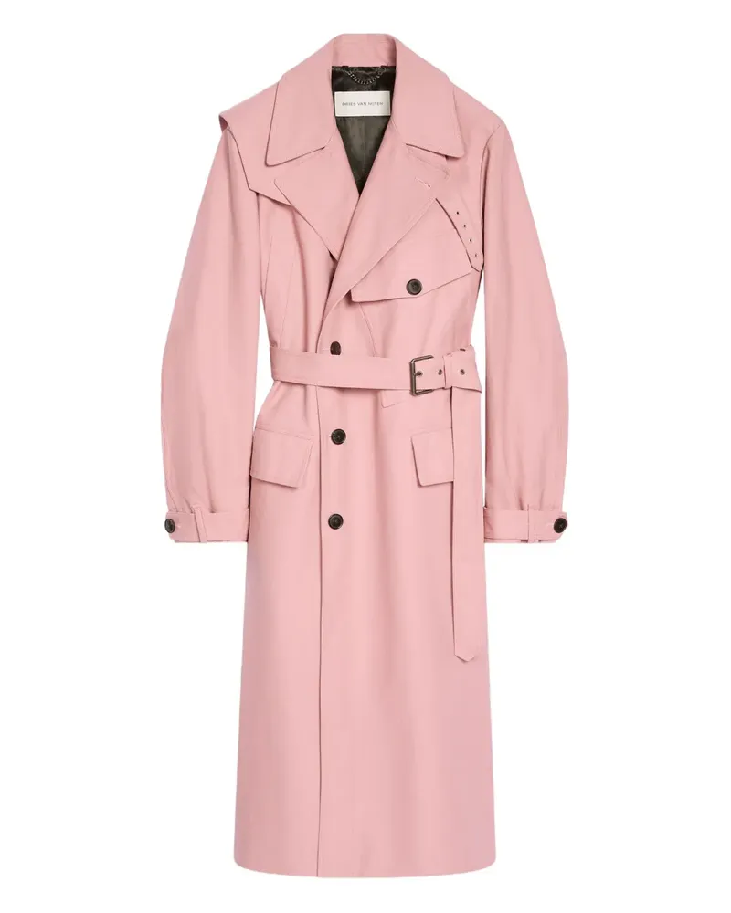 Dries van Noten Klassischer Trenchcoat - Rosa Rosa