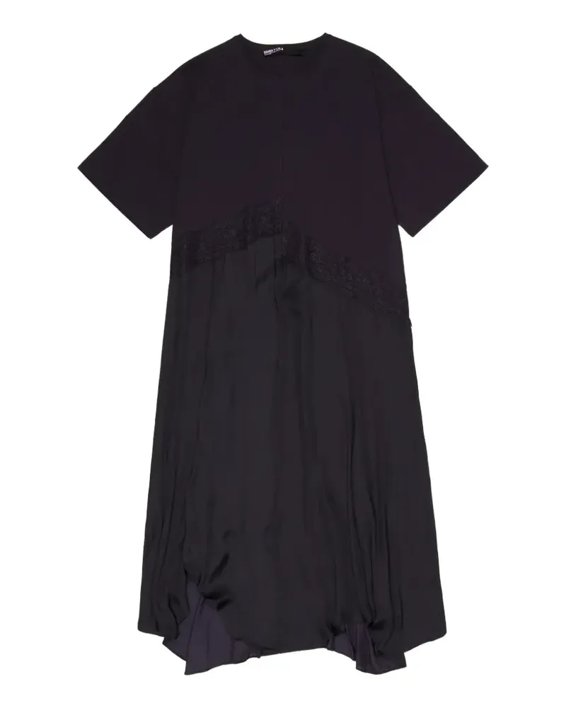 BIMBA Y LOLA Midikleid mit Spitzendetail - Grau Grau