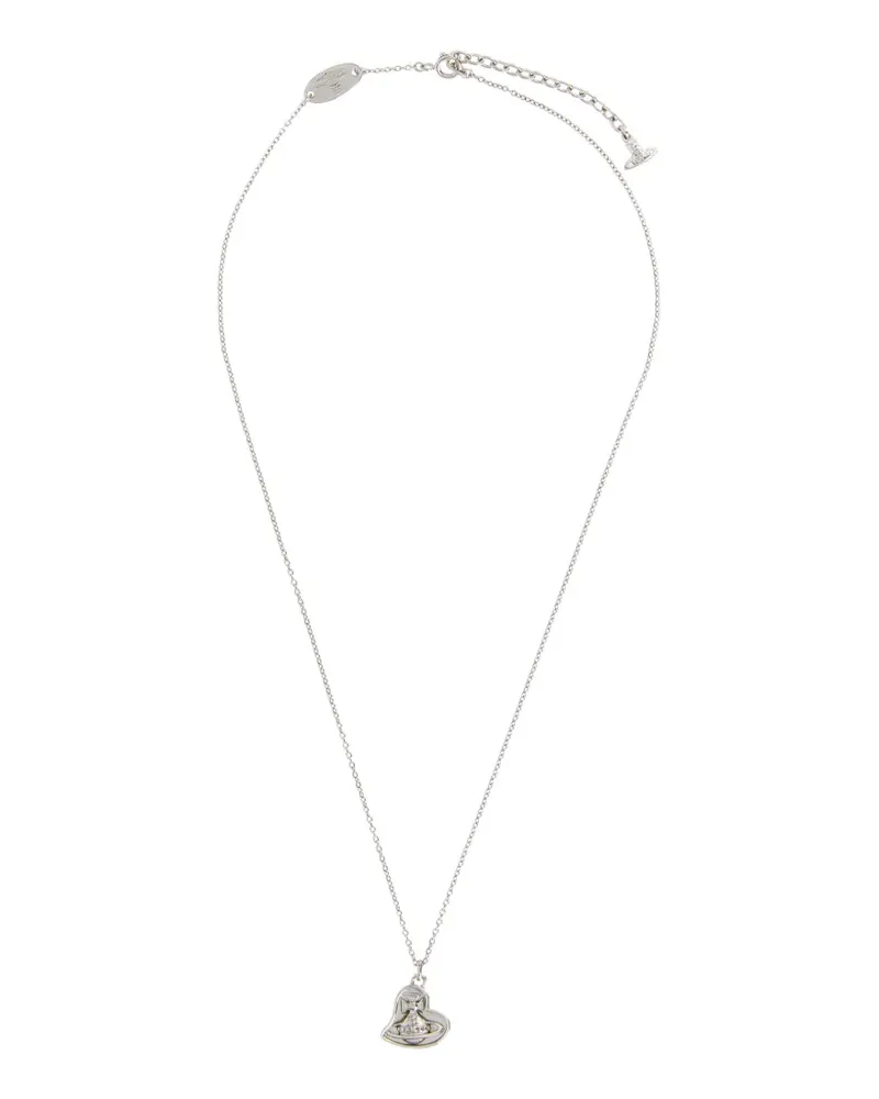 Vivienne Westwood Faye Orb heart necklace - Silber Silber