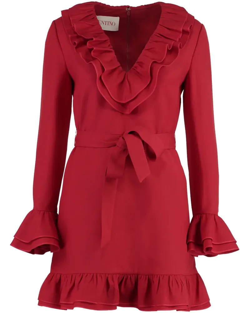 Valentino Garavani Midikleid aus Wollgemisch - Rot Rot