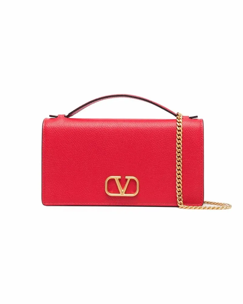 Valentino Garavani VLOGO Schultertasche - Rot Rot