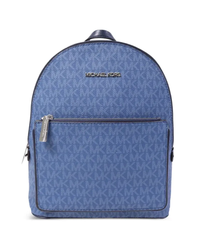 Michael Kors monogram backpack - Blau Blau