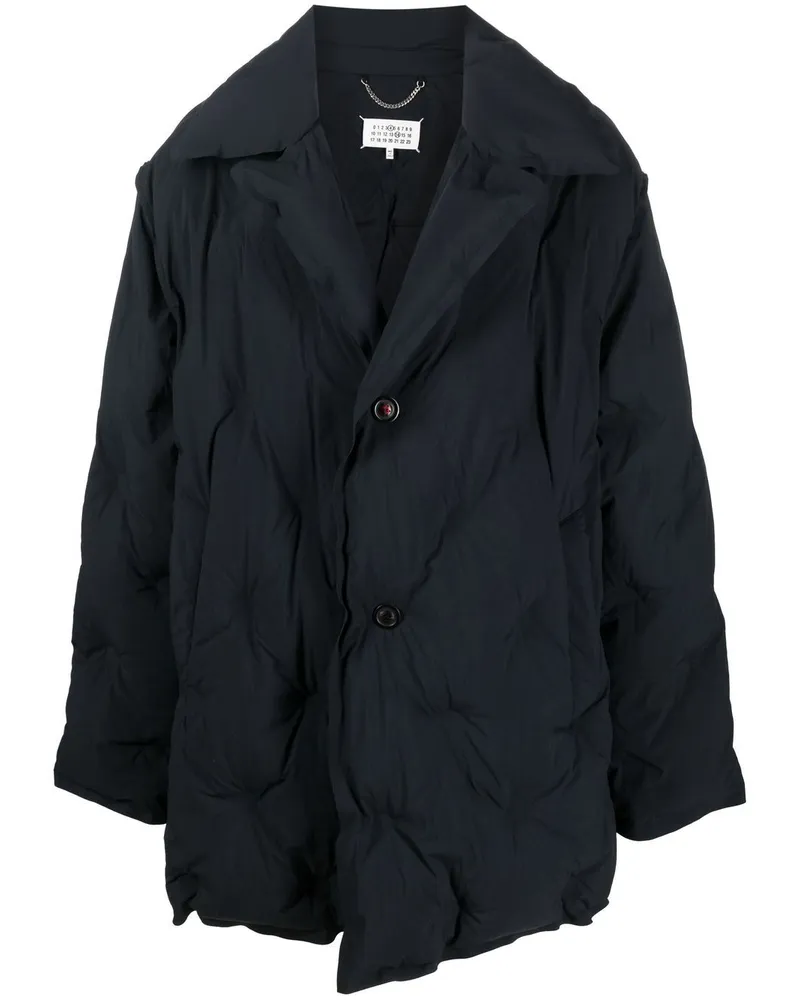 Maison Margiela Gefütterter Mantel - Schwarz Schwarz