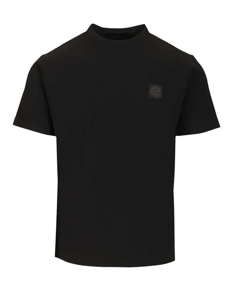 Stone Island patch logo T-shirt - Schwarz Schwarz