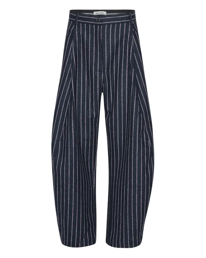 Henrik Vibskov Weite Shady Suiting Hose mit Nadelstreifen - Blau Blau