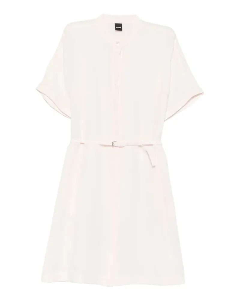 HUGO BOSS Dalinia belted short-sleeve mini dress - Rosa Rosa