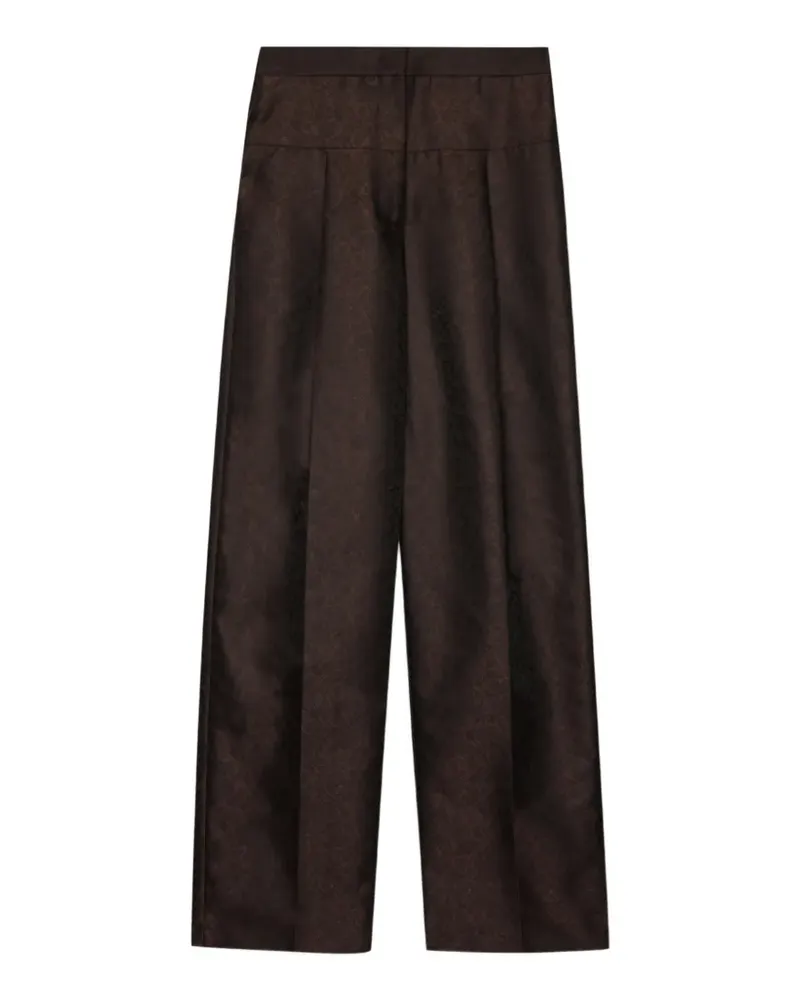 MSGM Gemusterte Hose - Braun Braun