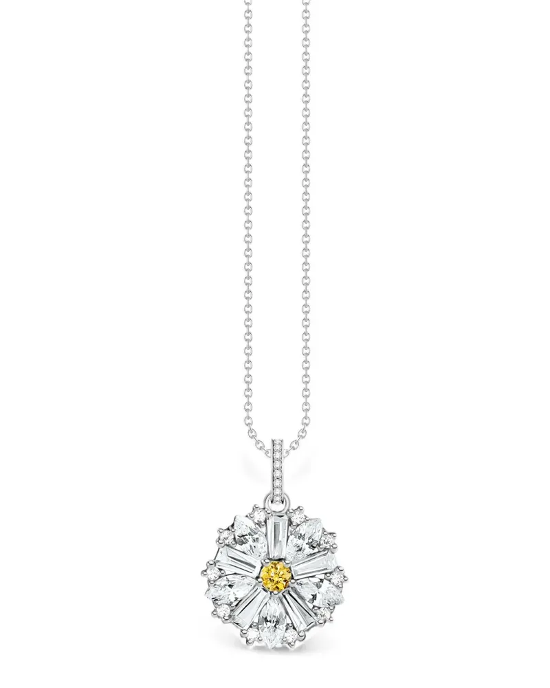Thomas Sabo Lovely Daisy Halskette aus recyceltem Sterlingsilber Silber
