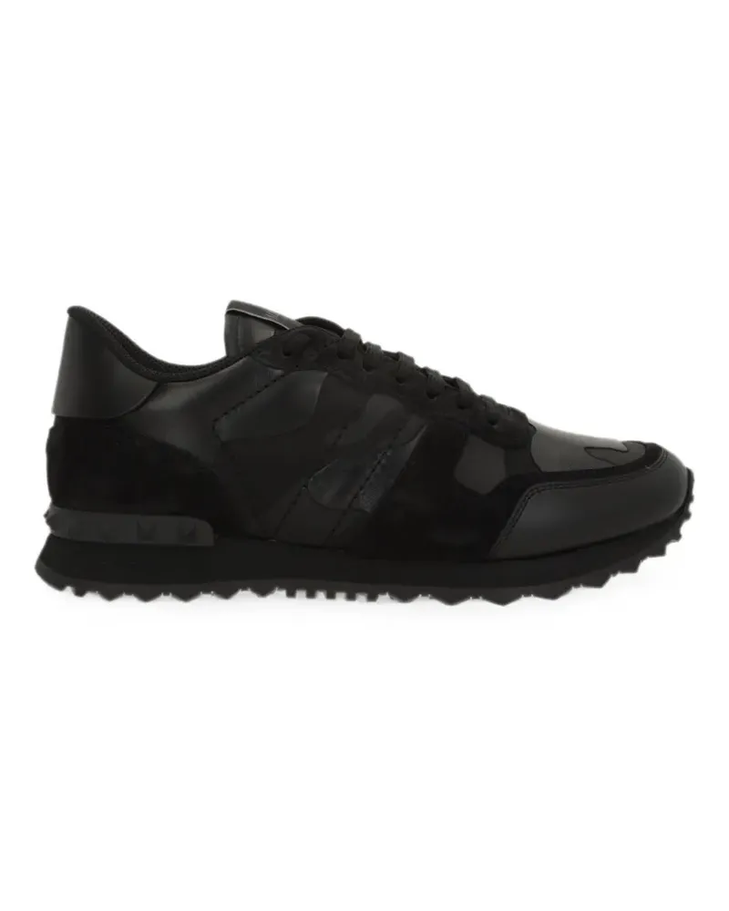 Valentino Garavani Rockrunner camouflage-print sneakers - Schwarz Schwarz