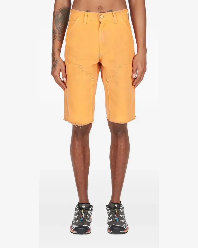 NotSoNormal Ausgeblichene Jeans-Shorts - Orange Orange