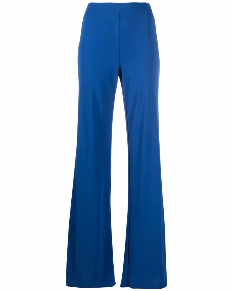 Alberta Ferretti Gerade Hose mit hohem Bund - Blau Blau