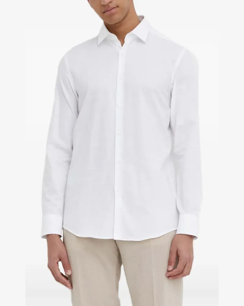 HUGO BOSS Kenno Hemd mit Logo - Weiß Weiß