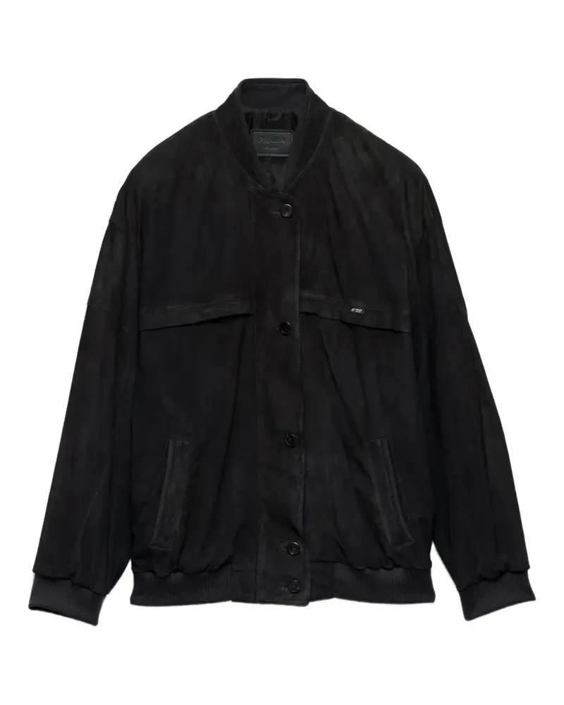 Prada suede blouson jacket - Grau Grau