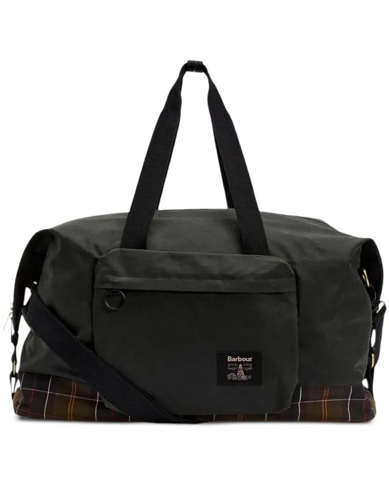 Barbour Reisetasche mit Schottenkaro - Grau Grau