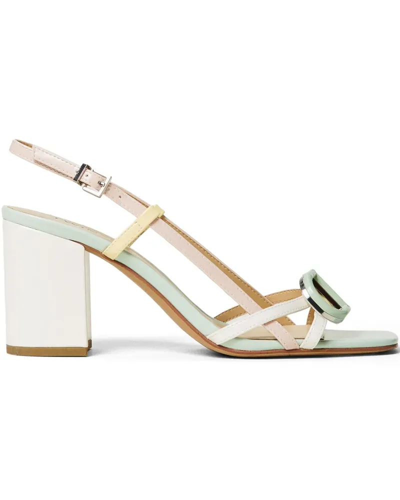 Twin-Set Sandalen mit Logo-Schild 75mm - Grün Grün