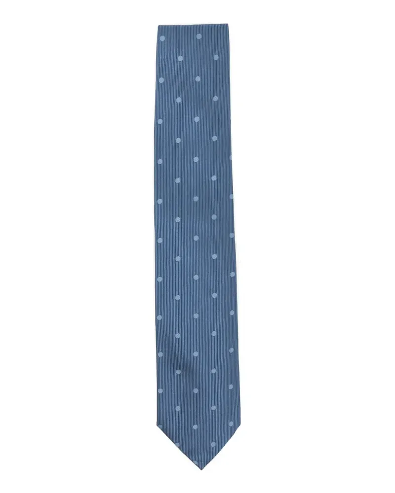 Tom Ford Krawatte mit Polka Dots - Blau Blau