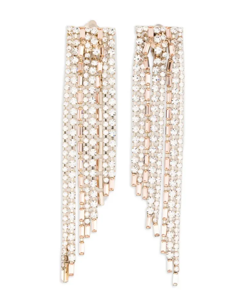 Rosantica Amarena crystal-embellished fringed earrings - Gold Gold