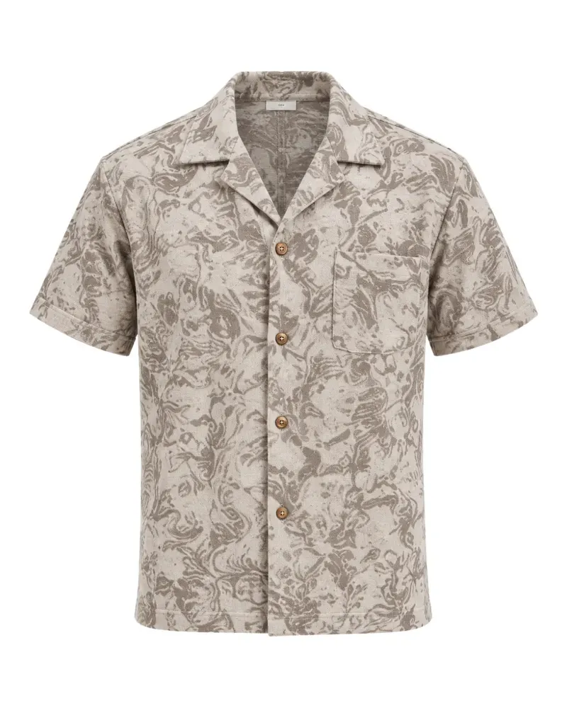 CROSSLEY abstract-print shirt - Nude Nude