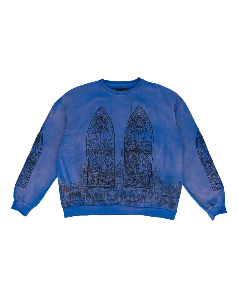 WHO DECIDES WAR graphic-print sweatshirt - Blau Blau