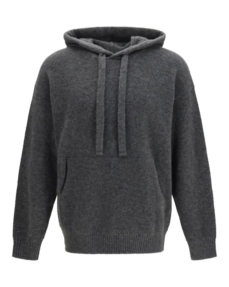 Laneus knitted drawstring hoodie - Grau Grau