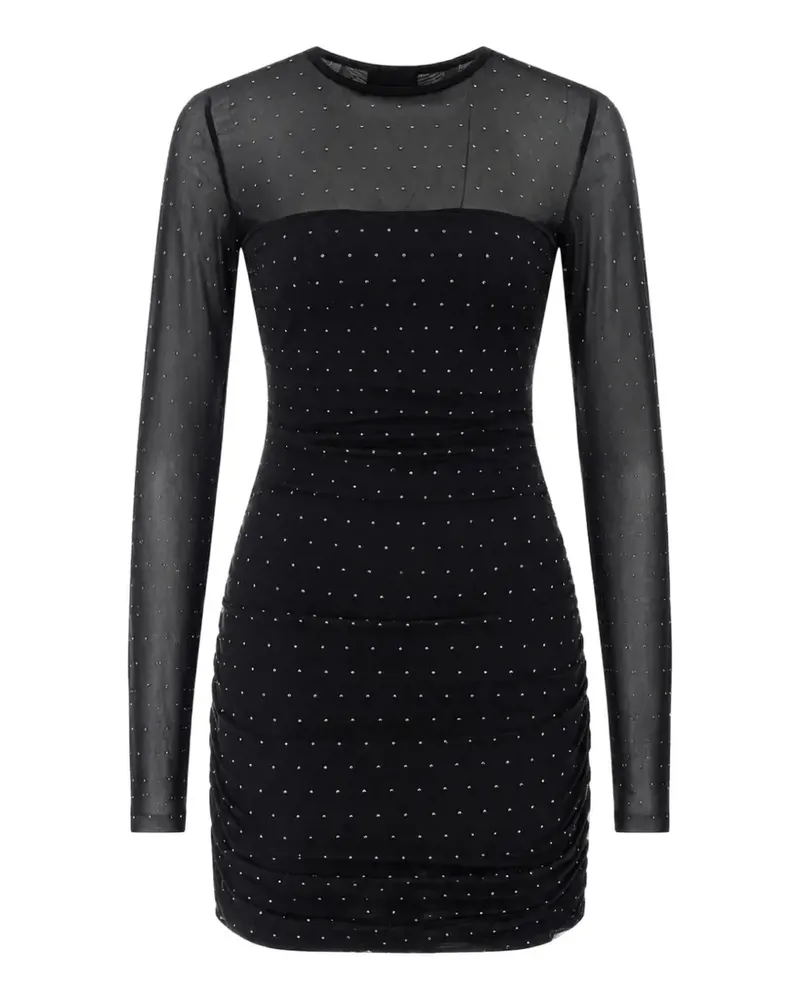 Liu Jo rhinestone-embellished mini dress - Schwarz Schwarz