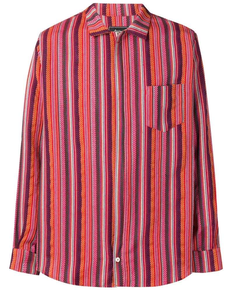 PAURA Gestreiftes Hemd - Violett Violett