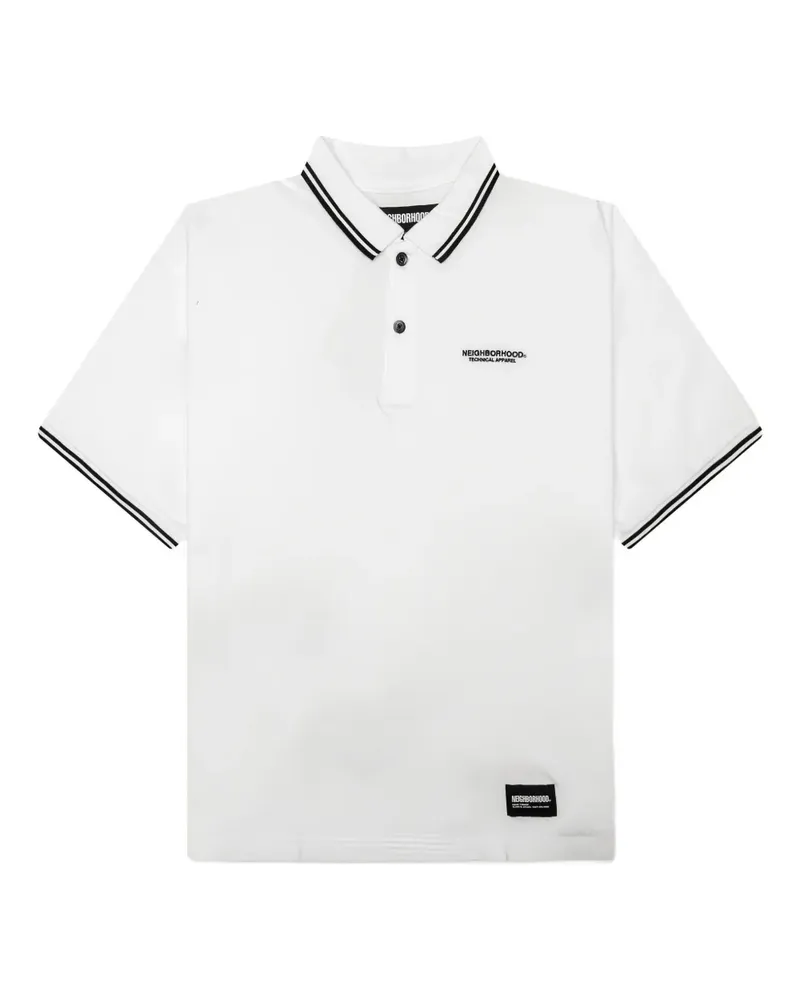 Neighborhood Poloshirt mit Piqué-Kragen - Weiß Weiß