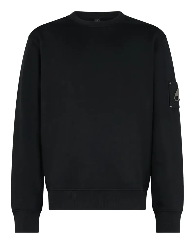 Moose Knuckles Sweatshirt mit Logo-Applikation - Schwarz Schwarz