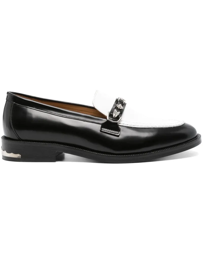 Toga Loafer mit Nietendetail - Schwarz Schwarz