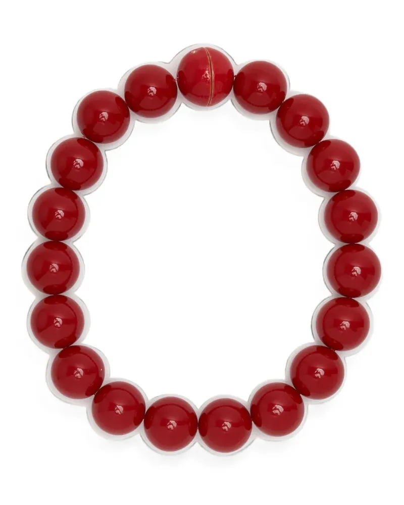 Carolina Herrera New York bead-embellished necklace - Rot Rot
