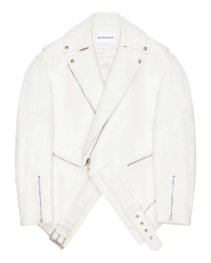 Givenchy leather biker jacket - Weiß Weiß
