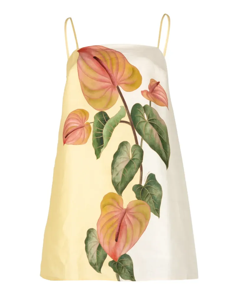 FARM Rio floral-print mini dress - Gelb Gelb