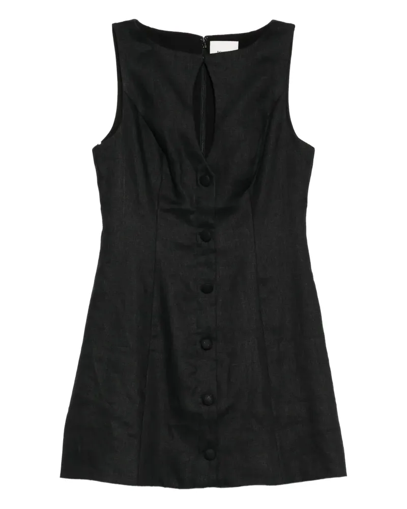 Reformation Pola Kleid - Schwarz Schwarz