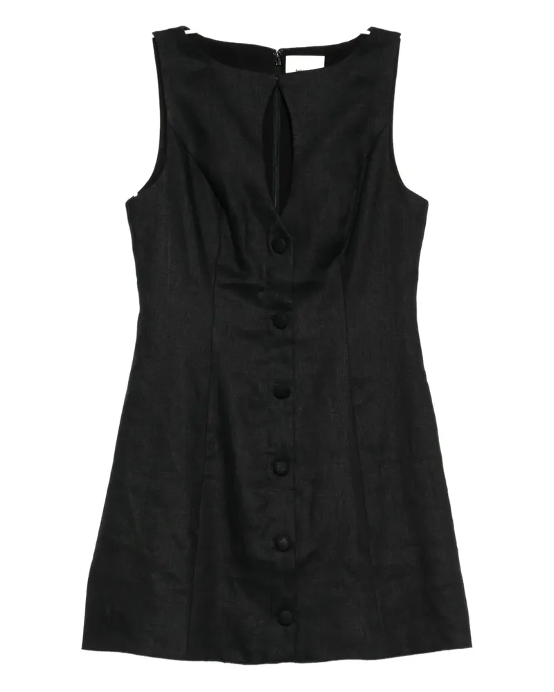 Reformation Pola Kleid - Schwarz Schwarz