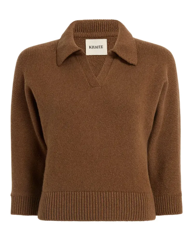 KHAITE Herve Polo-Pullover - Braun Braun
