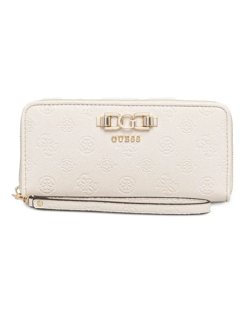Guess Anise Portemonnaie mit Logo-Prägung - Nude Nude