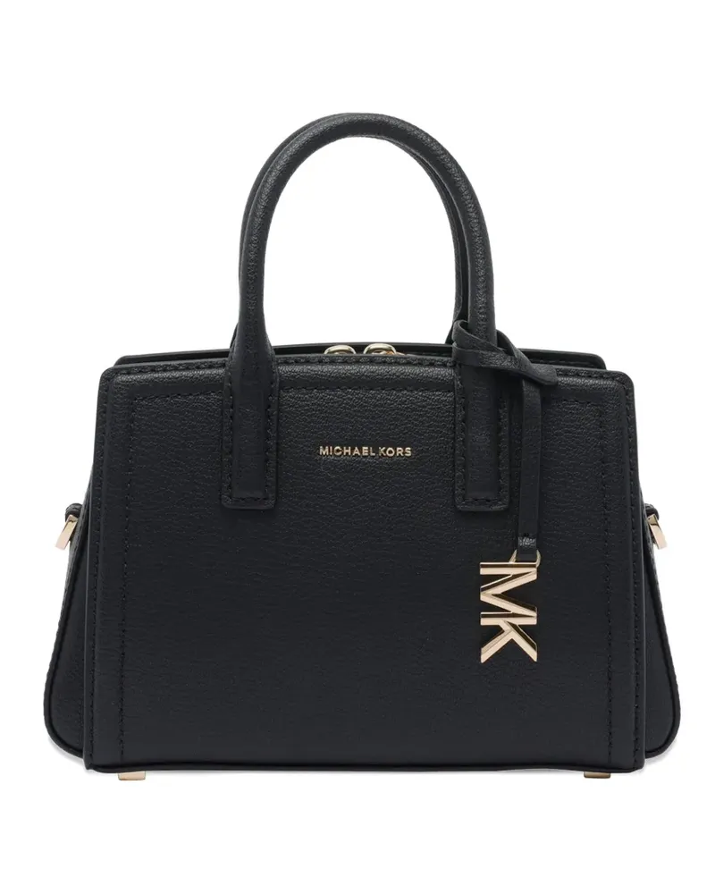 Michael Kors XS Laila Tote Bag mit Logo-Anhänger - Schwarz Schwarz