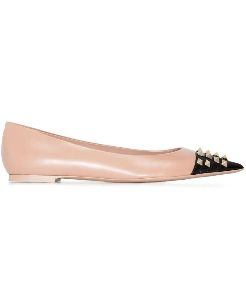Valentino Garavani Rockstud Ballerinas - Nude Nude